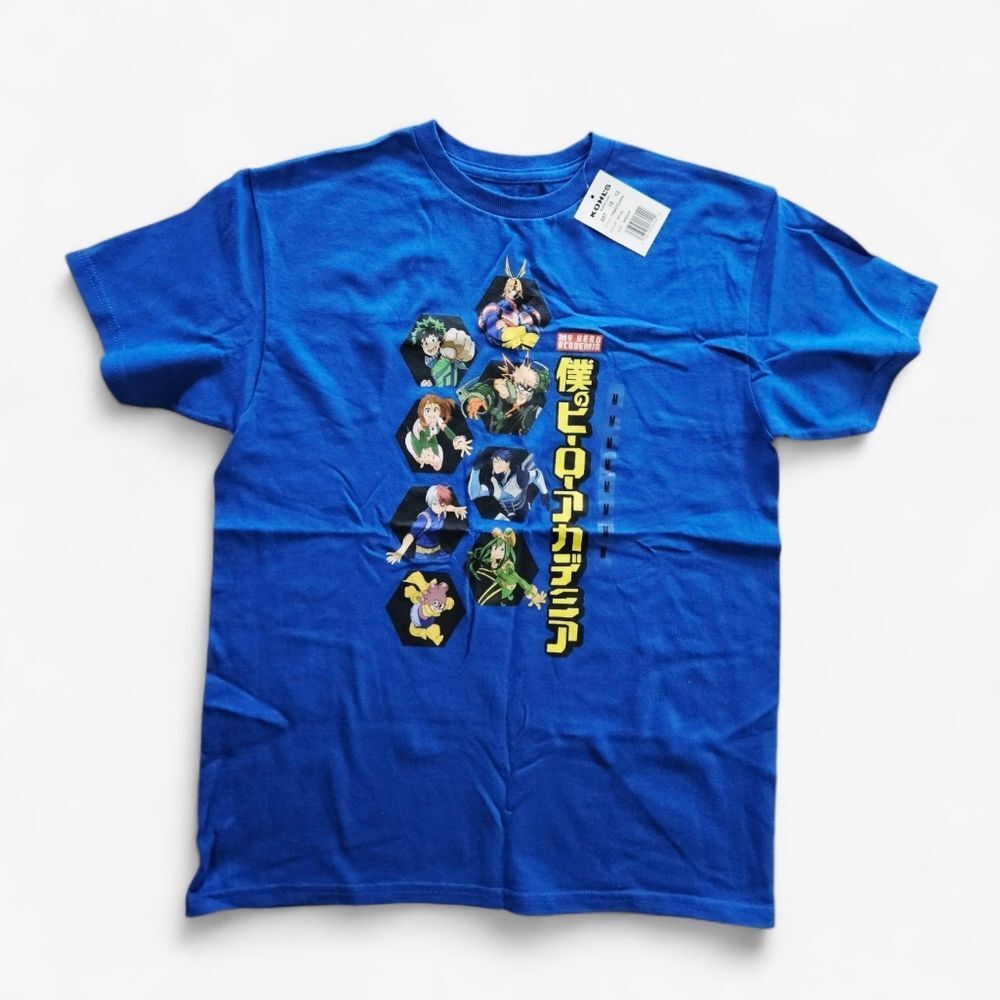 NWT My Hero Academia All Might & Students Youth Kids Graphic Anime Tee T-Shirt M